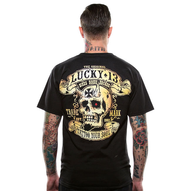 Lucky 13 Booze, Bikes & Broads T Shirt Black Lucky 13