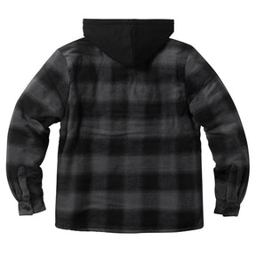 West Coast Choppers "Hell Bent" Flannel Jacket - Charcoal & Black Jackets Male West Coast Choppers
