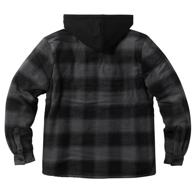 West Coast Choppers "Hell Bent" Flannel Jacket - Charcoal & Black Jackets Male West Coast Choppers