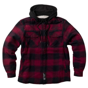 West Coast Choppers "Hell Bent" Flannel Jacket - Red & Black Jackets Male West Coast Choppers S