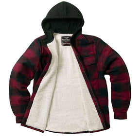 West Coast Choppers "Hell Bent" Flannel Jacket - Red & Black Jackets Male West Coast Choppers