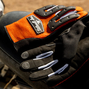 Biltwell Anza gloves orange/black GLOVES Biltwell