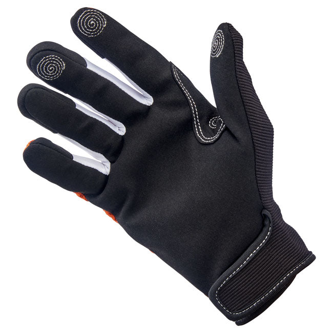 Biltwell Anza gloves orange/black GLOVES Biltwell