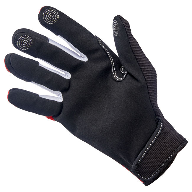 Biltwell Anza gloves red/black GLOVES Biltwell