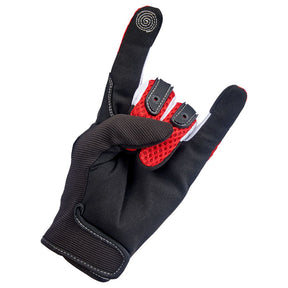 Biltwell Anza gloves red/black GLOVES Biltwell