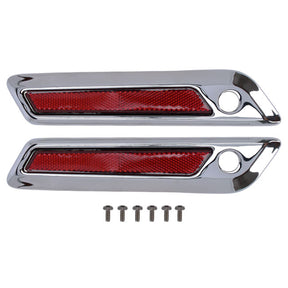 Saddlebag latch cover kit. Chrome SADDLEBAGS MISC Mcs