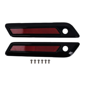 Saddlebag latch cover set. Black SADDLEBAGS MISC Mcs