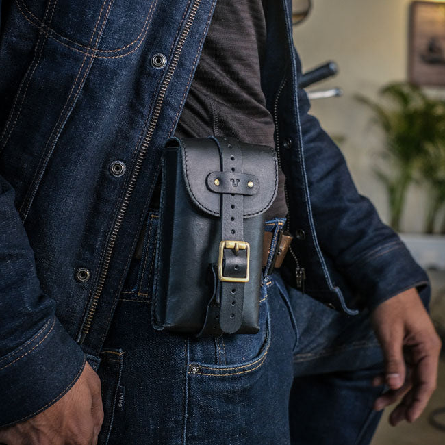 Trip Machine, Moto Exclusive Utility Pouch. Black TOURING LUGGAGE Tripmachine