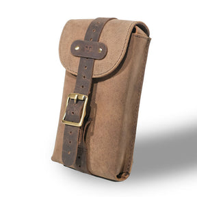 Trip Machine, Moto Exclusive Utility Pouch. Tobacco Brown TOURING LUGGAGE Tripmachine