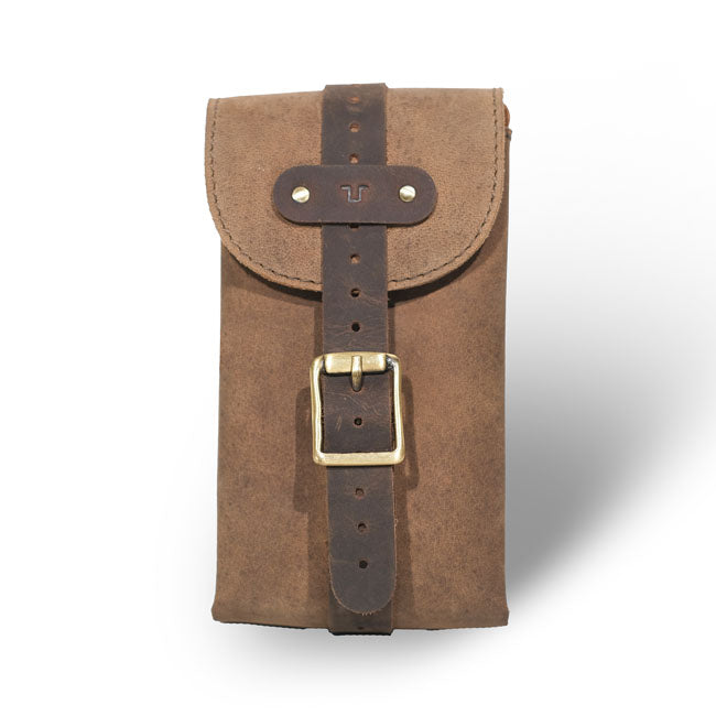 Trip Machine, Moto Exclusive Utility Pouch. Tobacco Brown TOURING LUGGAGE Tripmachine