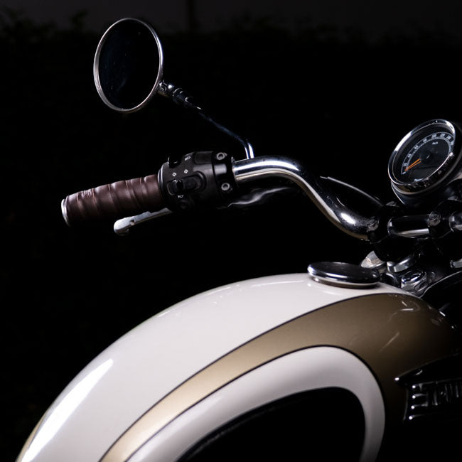Trip Machine, leather handlebar grip wraps. Dark Brown Caffe GRIPS Tripmachine