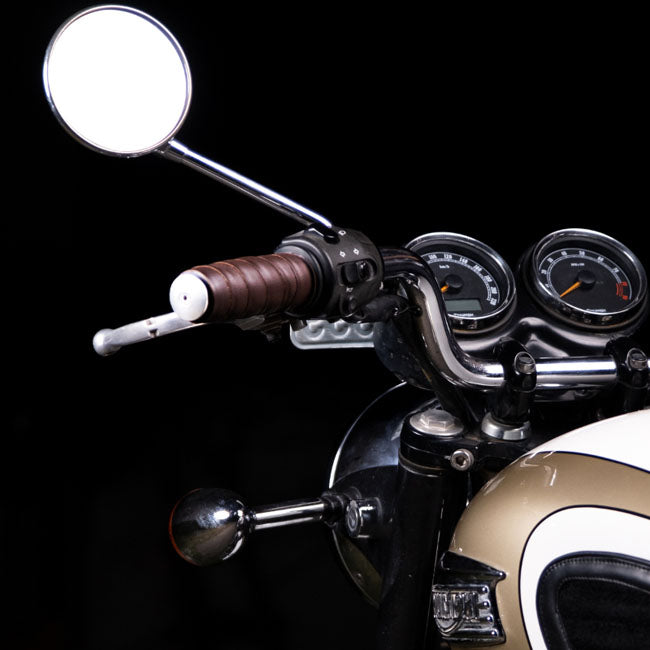 Trip Machine, leather handlebar grip wraps. Dark Brown Caffe GRIPS Tripmachine
