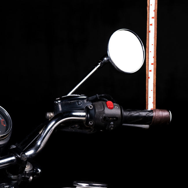 Trip Machine, leather handlebar grip wraps. Dark Brown Caffe GRIPS Tripmachine