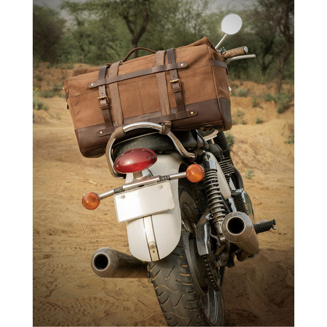Trip Machine, Outlaw duffle bag. 50 liter. Tobacco Brown TOURING LUGGAGE Tripmachine
