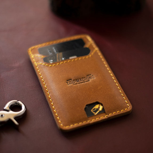 Trip Machine Wiberg cardholder Vintage Tan WALLETS Tripmachine