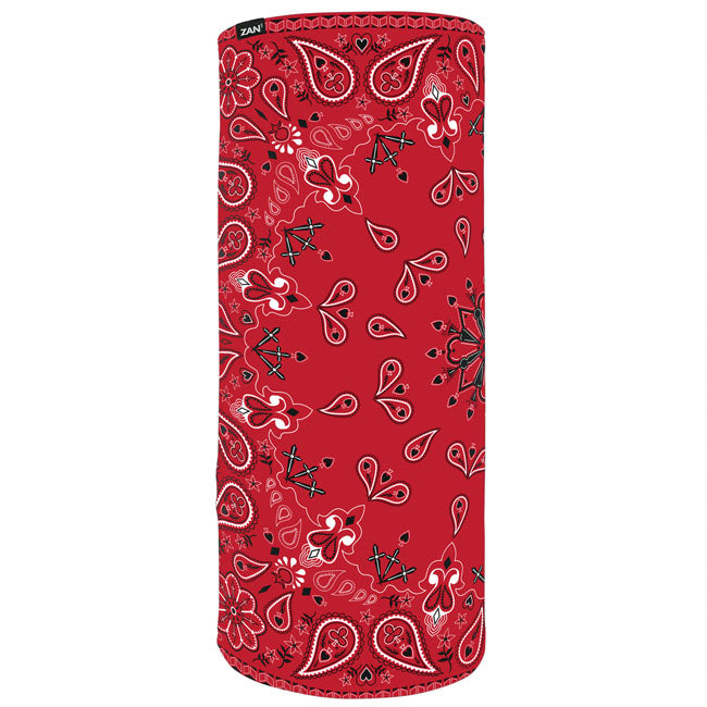 ZANheadgear Motley Tube® Sportflex® UPF50+ Series Red Paisle TUNNELS Zan Headgear