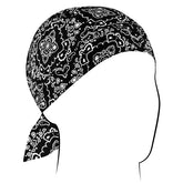 ZANheadgear Flydanna® Cotton Black Paisley HATS Zan Headgear