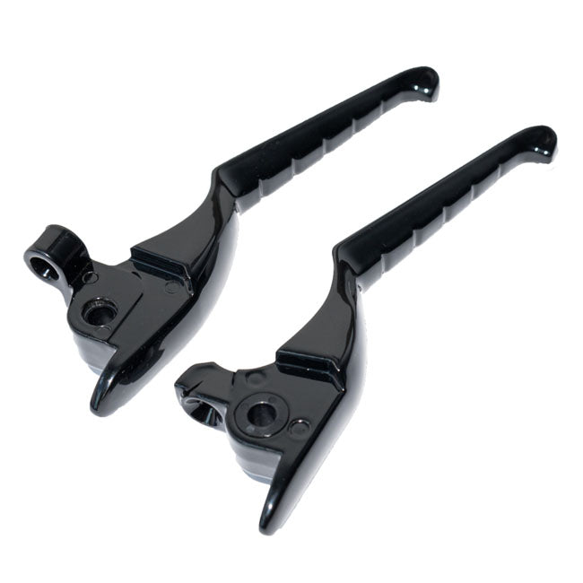 Kuryakyn, Enygma handlebar lever set. Gloss black HANDLEBAR LEVER SETS Kuryakyn