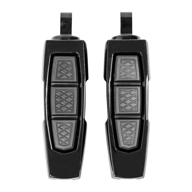 Kuryakyn, Enygma foot pegs. Gloss black RIDER PEGS Kuryakyn