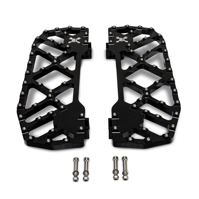 Burly Brand Burly Brand Mx Evolution Rider Floorboards Blk Floorboards Burly Brand