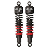 Burly Brand Stiletto Shocks, 13" Touring (St Spring) Blk/Red Shock Absorbers Burly Brand