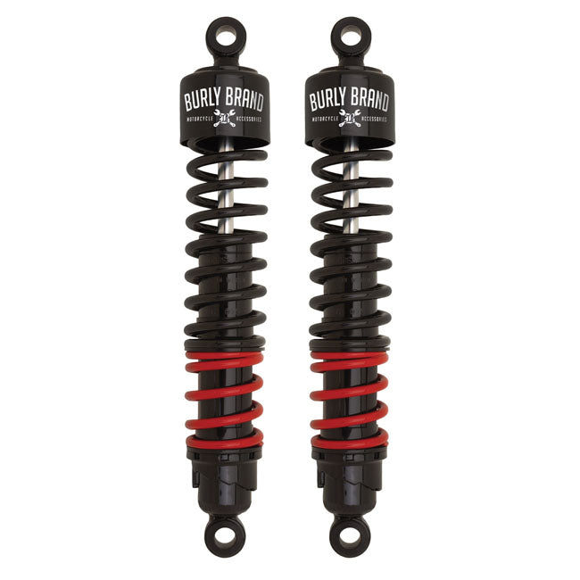 Burly Brand, stiletto shocks, 12.5". Black SHOCK ABSORBERS Burly