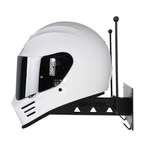 Gray Steel X7 Helmet Gear Wall Mount matt black BAGS Gray Steel