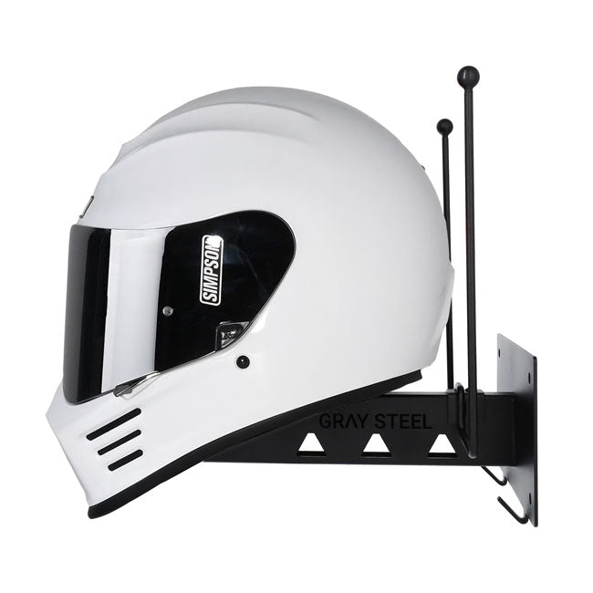 Gray Steel X7 Helmet Gear Wall Mount matt black BAGS Gray Steel