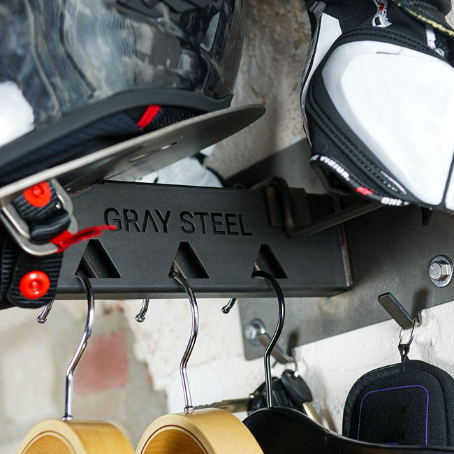 Gray Steel X7 Helmet Gear Wall Mount gun metal BAGS Gray Steel