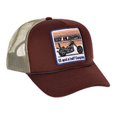 13 1/2 Keep On Chopping trucker cap brown/khaki CAPS 13 And A Half Company