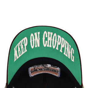 13 1/2 Keep On Chopping trucker cap brown/khaki CAPS 13 And A Half Company
