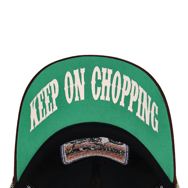 13 1/2 Keep On Chopping trucker cap brown/khaki CAPS 13 And A Half Company