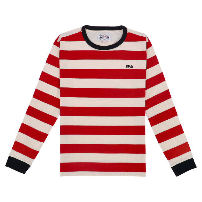 13 1/2 TSR long sleeve red/white T-SHIRTS LONG SLEEVE 13 And A Half Company