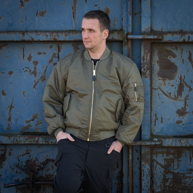 MA-1 Bomber flight jacket dark green JACKETS MALE Army Surplus