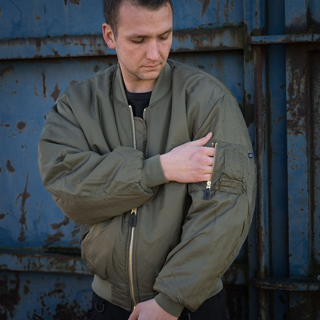 MA-1 Bomber flight jacket dark green JACKETS MALE Army Surplus