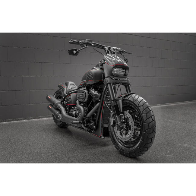 Killer Custom, ''Back Saver'' Raked T Bar Mega Handlebar 4" Handlebars Killer Custom