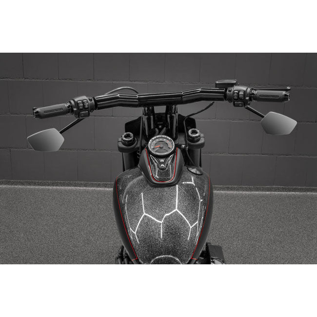 Killer Custom, ''Back Saver'' Raked T Bar Mega Handlebar 4" Handlebars Killer Custom