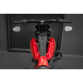 Killer Custom, ''Back Saver'' Raked T Bar Mega Handlebar 4" Handlebars Killer Custom