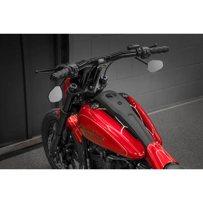 Killer Custom, ''Back Saver'' Raked T Bar Mega Handlebar 4" Handlebars Killer Custom