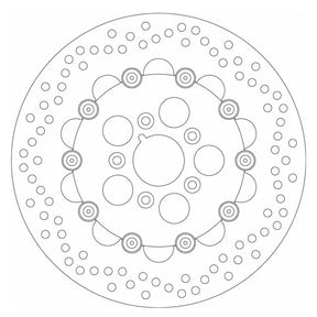 SBS, ''10-Spoke A Floater'' brake rotor 292mm. Front BRAKE ROTORS Sbs