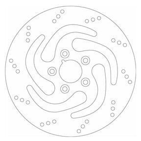 SBS, ''OEM style Swept Rigid'' brake rotor 292mm. Rear BRAKE ROTORS Sbs