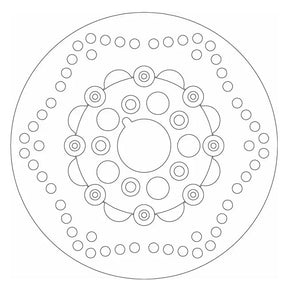 SBS, ''10-Spoke B Floater'' brake rotor 254mm. Front BRAKE ROTORS Sbs
