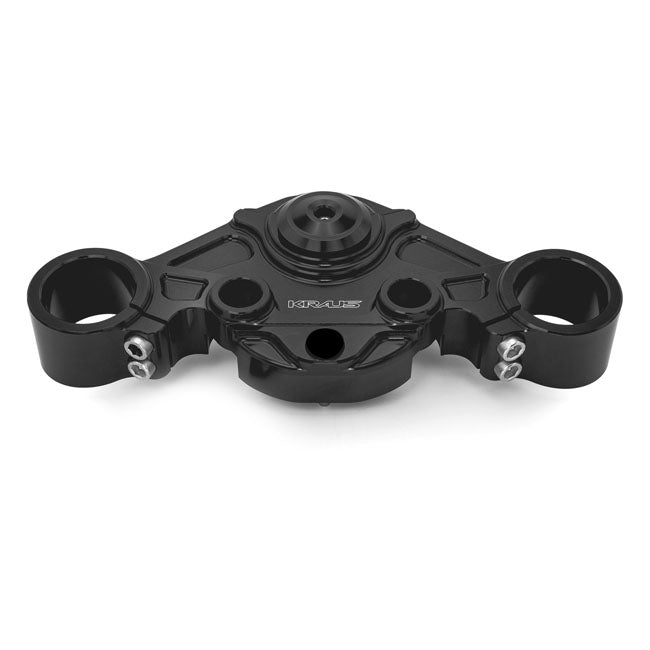 Wolf One Gen II Billet Bagger Top Clamp, Black - 24+ Touring Triple Tree Kraus Motor Co. Default Title