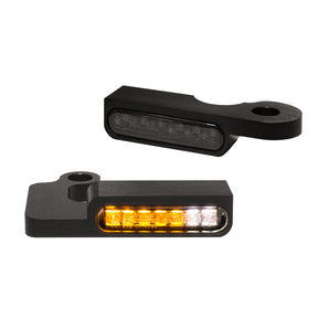 Heinz Bikes Handlebar Mounting Led Blinkers W/Position Light Black Turn Signals Heinz Bikes