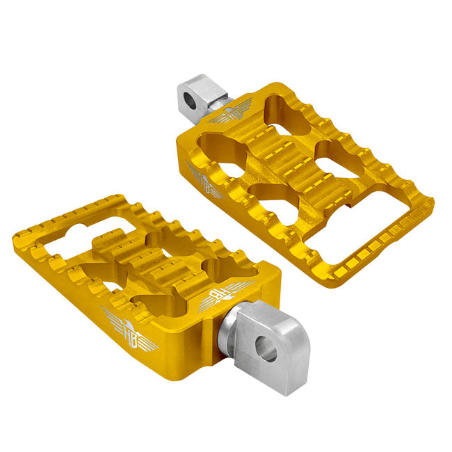 Heinz Bikes Footp Mx V1 M8 Stail Gld Footpegs Heinz Bikes