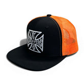 WCC OG Flatbill cap black/orange CAPS West Coast Choppers