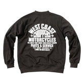 WCC Parts Sweatshirt, Black Sweatshirt West Coast Choppers