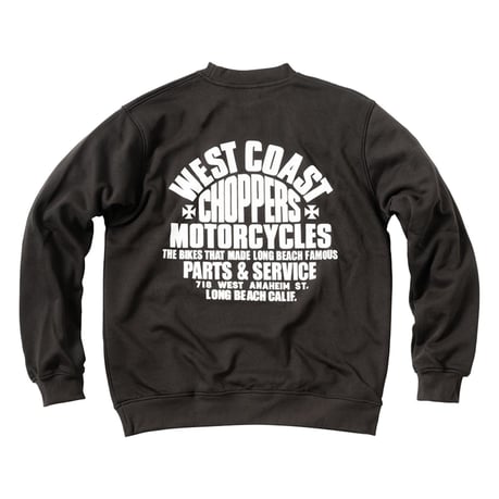 WCC Parts Sweatshirt, Black Sweatshirt West Coast Choppers