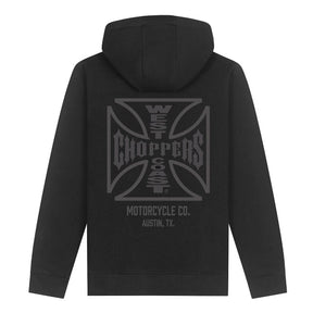WCC ATX Cross zip hoodie black/gray HOODIES West Coast Choppers