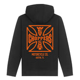 WCC ATX Cross hoodie black/orange HOODIES West Coast Choppers